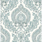 Sample NU1702 Kensington Damask Blue, Graphics Peel and Stick Wallpaper