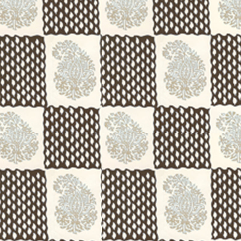 Looking 5090-01WP Bangalore Taupe Brown by Quadrille Wallpaper