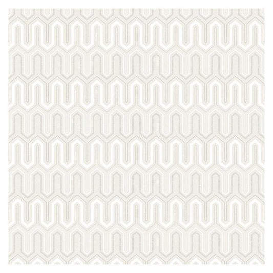 Acquire GX37619 Geometrix Neutral Zig Zag Wallpaper by Norwall Wallpaper