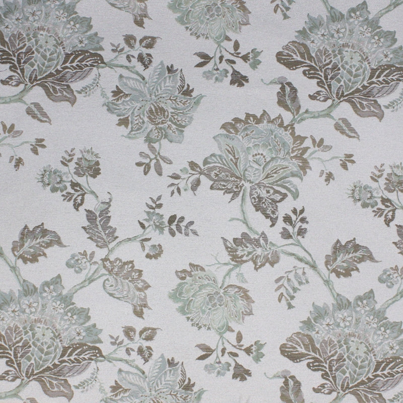 Acquire S4380 Juniper Blue Floral Greenhouse Fabric