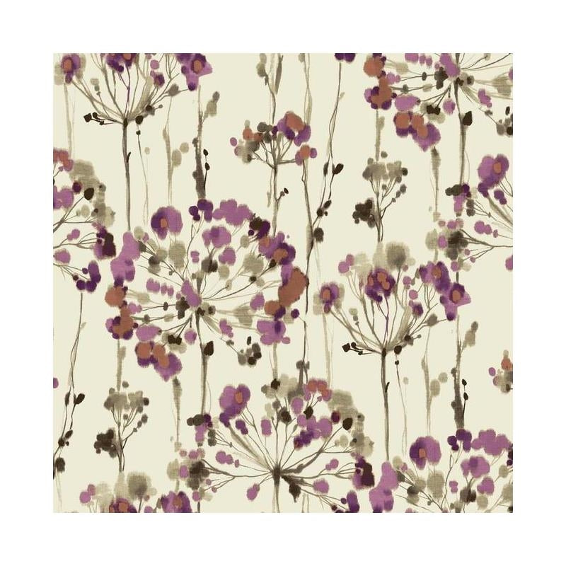 Sample - CN2101 Modern Artisan, Flourish color Cream, Floral by Candice Olson Wallpaper