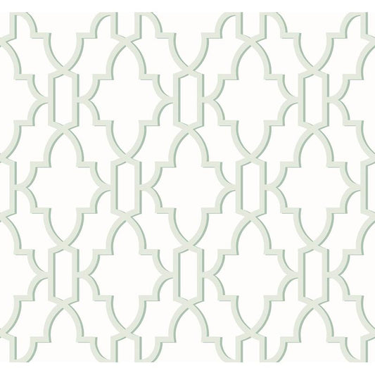 Purchase LN21104 Luxe Haven Coastal Lattice Seaglass by Lillian August Wallpaper