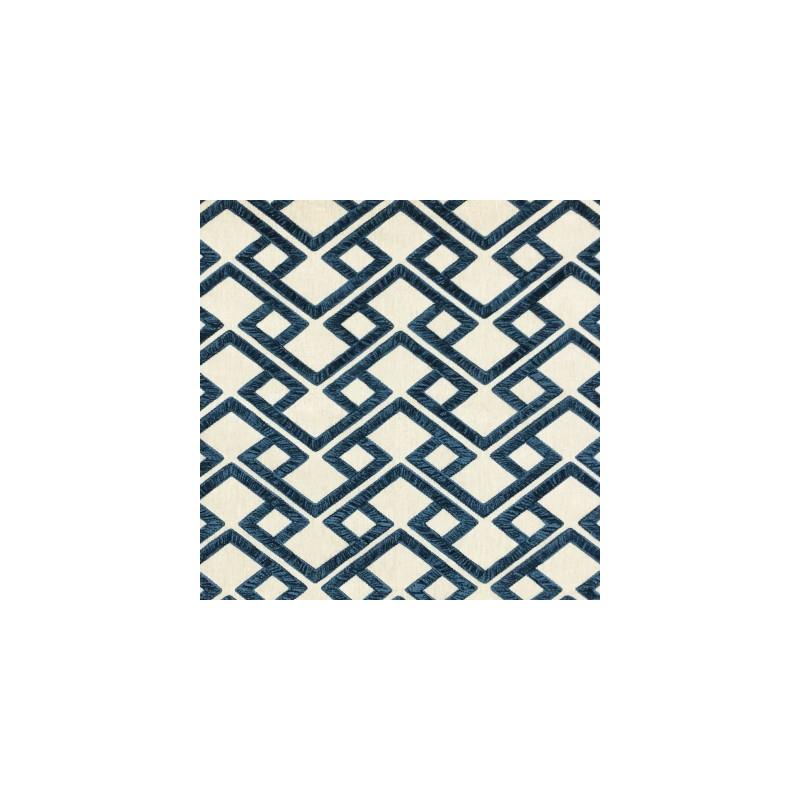 Shop S4017 Bristol Blue Geometric Greenhouse Fabric