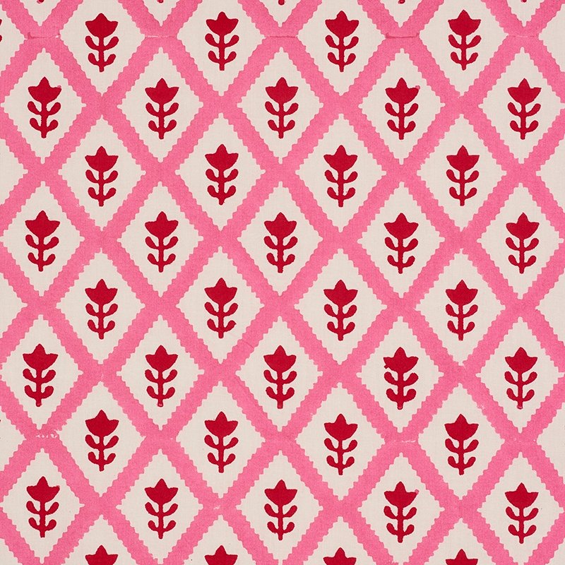 Purchase sample of 179231 Buti, Pink by Schumacher Fabric