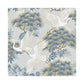 Sample AF6591 Tea Garden, Sprig Heron Light Blue by Ronald Redding