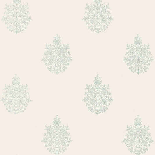 Select 5005322 Asara Flower Water Blue Schumacher Wallpaper