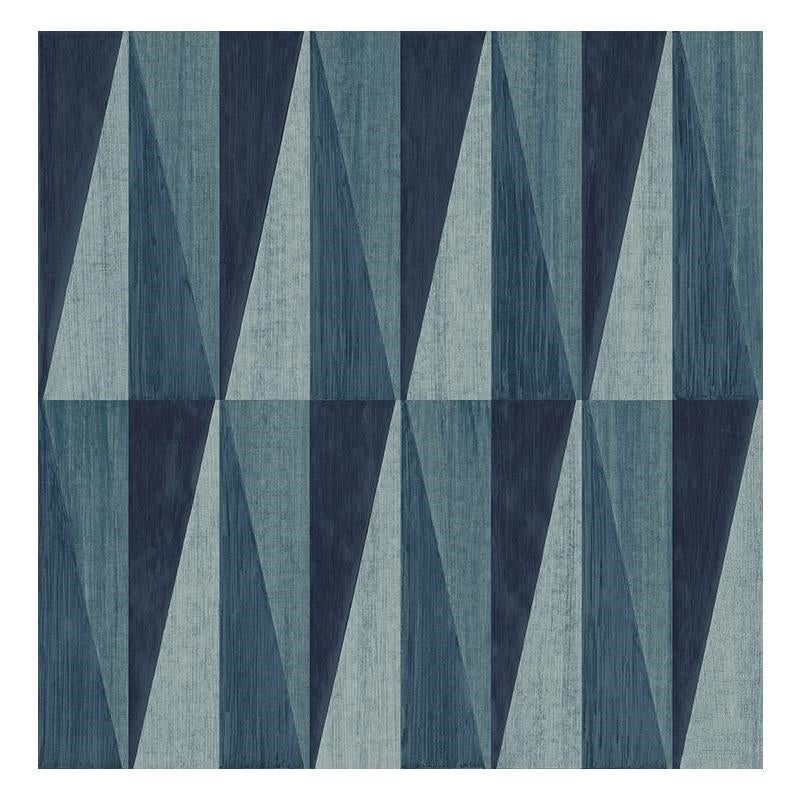 Sample Carl Robinson  CR60502, Newbury color Blue  Geometric Wallpaper