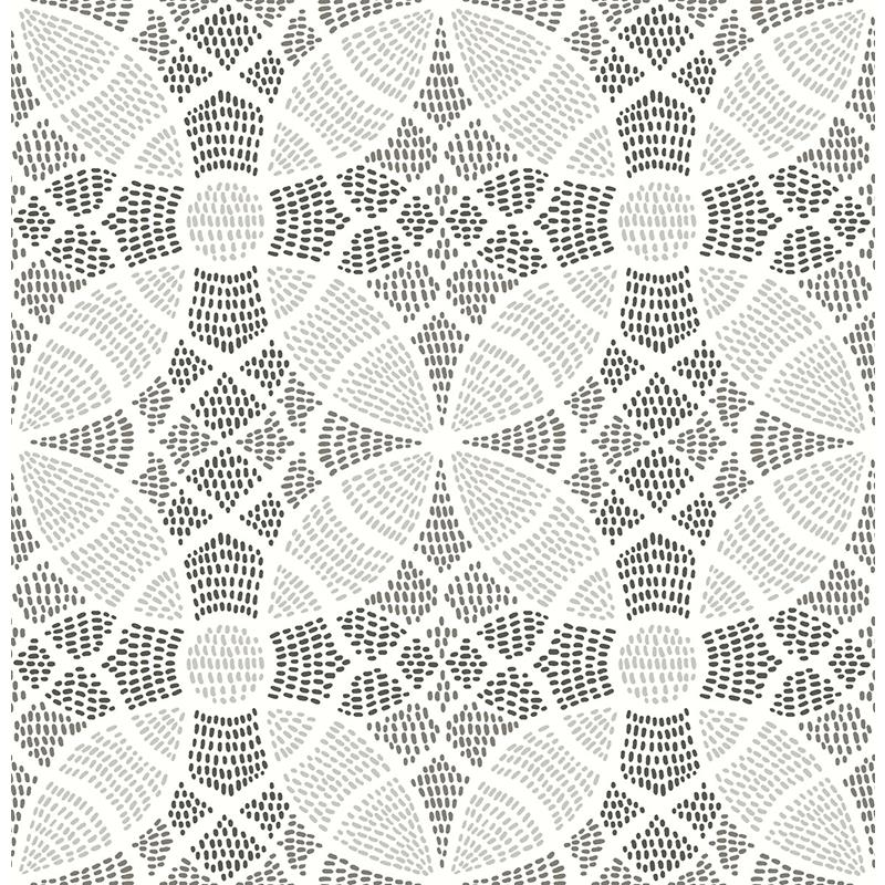 View 2764-24336 Zazen Grey Geometric Mistral A-Street Prints Wallpaper