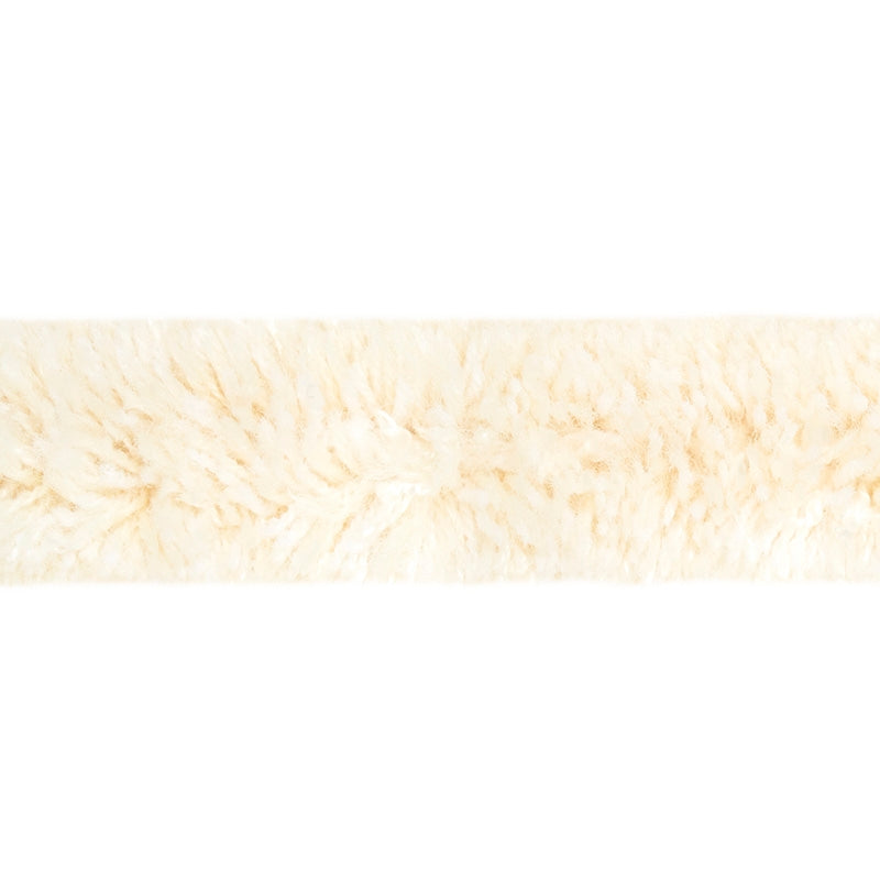 Sample 79730 Tuft Braid Tape, Ivory By Schumacher Trim