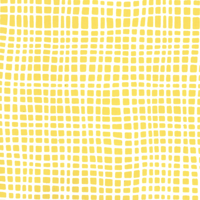 Select AP403-5 Criss Cross Yellow on White by Quadrille Wallpaper