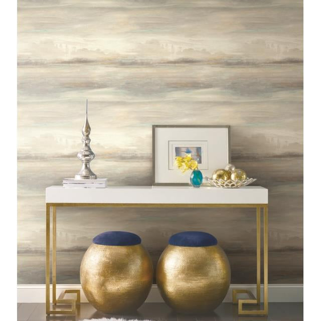 Shop Psw1098Rl Simply Candice Abstract Blue Peel And Stick Wallpaper