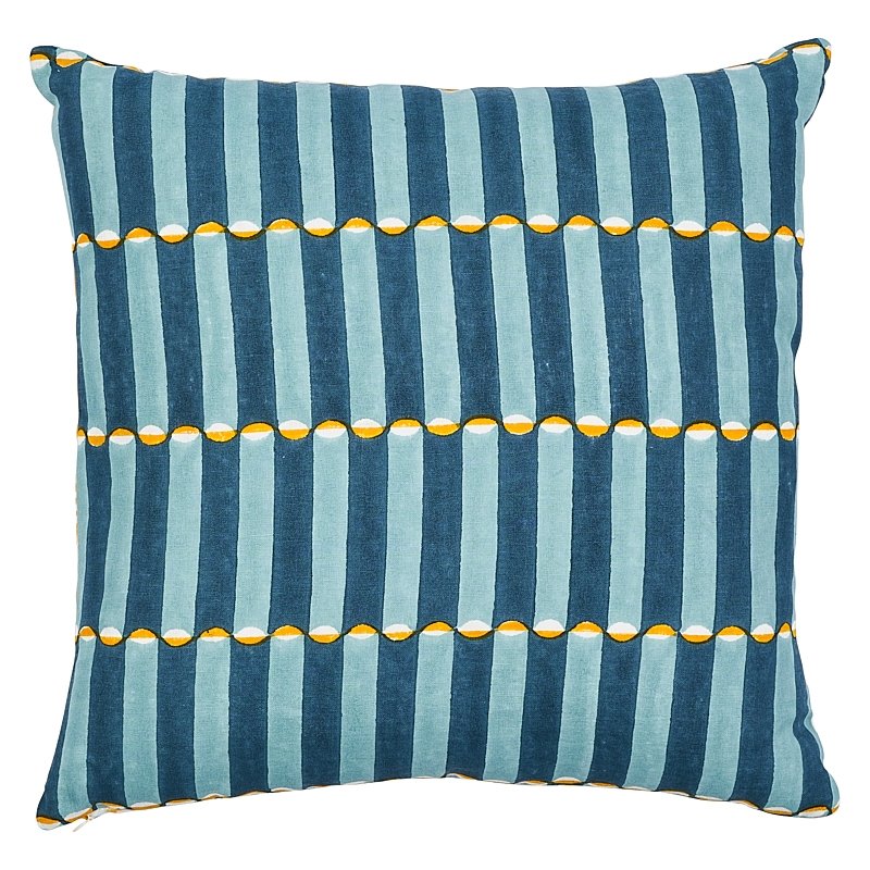 So17944006 Amalia Medallion 22&quot; Pillow Blues By Schumacher Furniture and Accessories 1,So17944006 Amalia Medallion 22&quot; Pillow Blues By Schumacher Furniture and Accessories 2