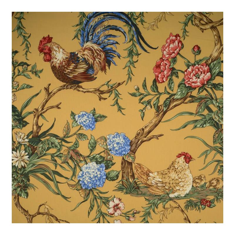 Sample 16360-002 Chanticleer, Mustard by Scalamandre Fabric (SC 000216360)