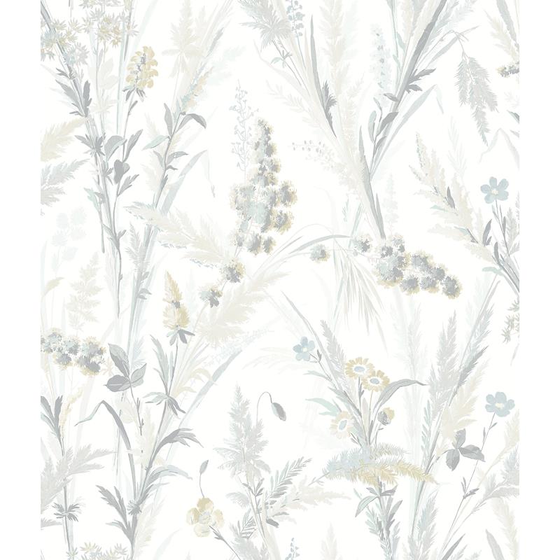 Shop 4072-70030 Delphine Hillaire Light Blue Meadow Wallpaper Light Blue by Chesapeake Wallpaper