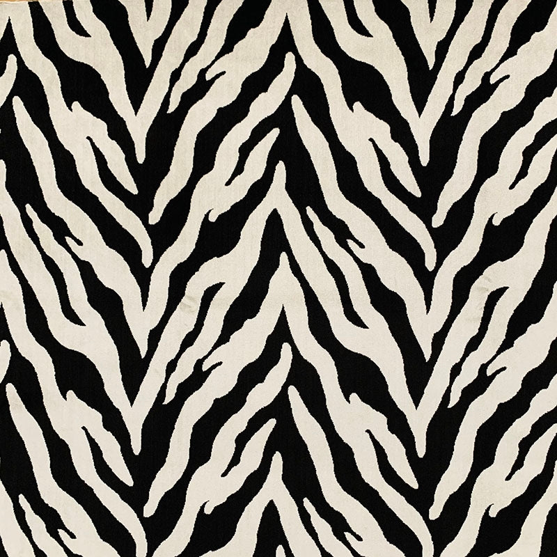 Find 9952 Escape Zebra Black Silver/Nickel Magnolia Fabric