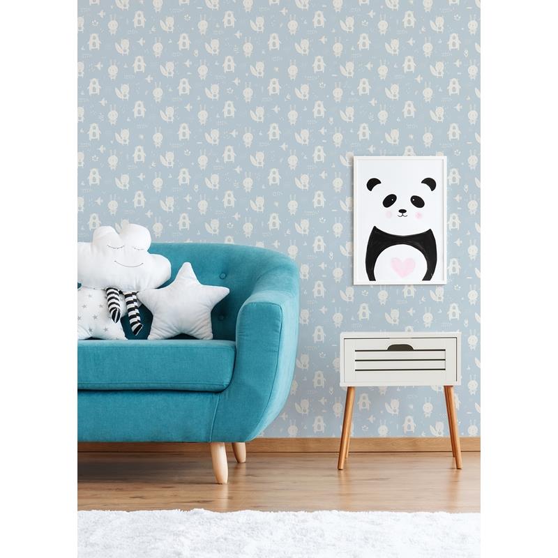 4060-91311 Fable Bitsy Sky Blue Woodland Wallpaper by Chesapeake,4060-91311 Fable Bitsy Sky Blue Woodland Wallpaper by Chesapeake2