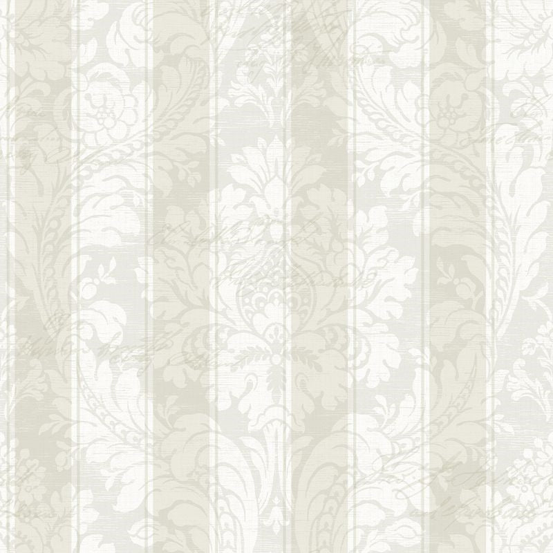 Select FS50901 Spring Garden Damask Stripe by Wallquest Wallpaper