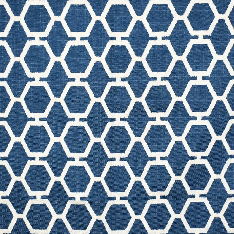 Select F2297 Navy Blue Geometric Greenhouse Fabric