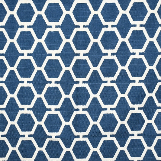Select F2297 Navy Blue Geometric Greenhouse Fabric