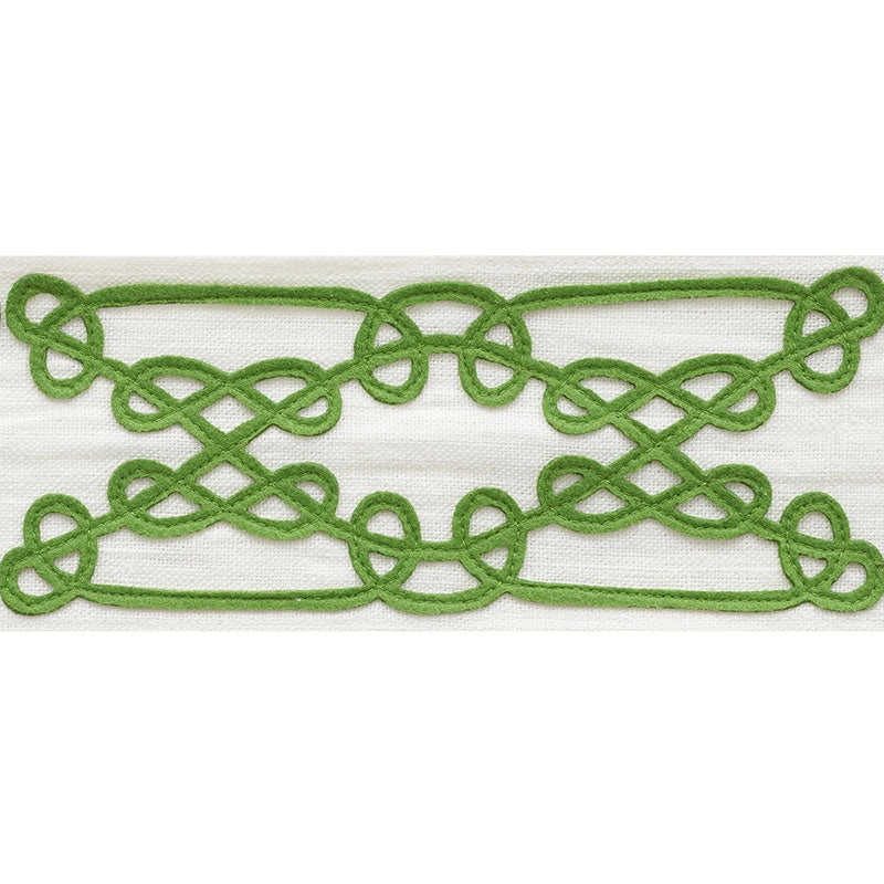 75351 | Ormond Tape, Green - Schumacher Fabric