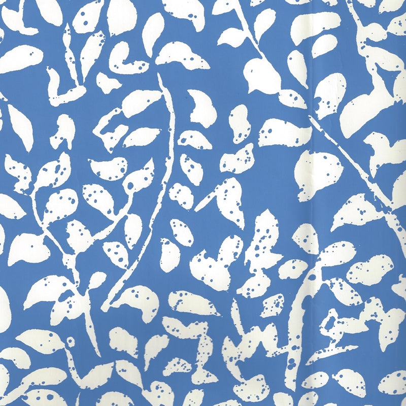 Sample 2035-40AWP Arbre De Matisse Reverse, China Blue on Almost White by Quadrille Wallpaper