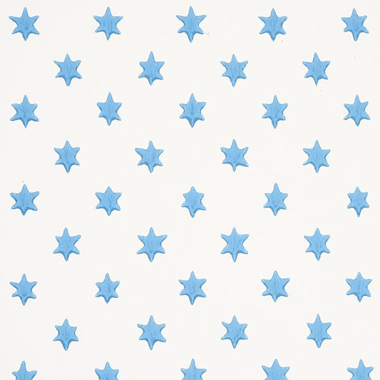 View 5013141 Astral Blue Schumacher Wallcovering Wallpaper
