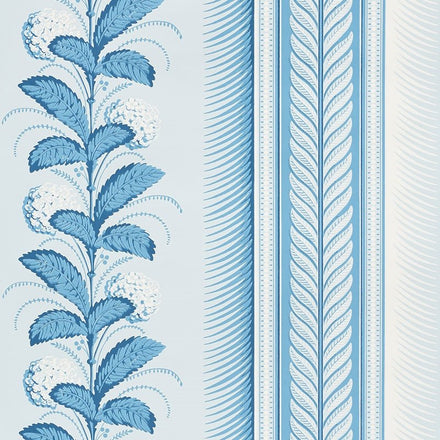 5004454 | Hydrangea Drape, Delft - Schumacher Wallpaper