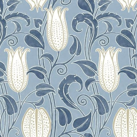View AC9205 Canterbury Bells Arts and Crafts by Ronald Redding Wallpaper