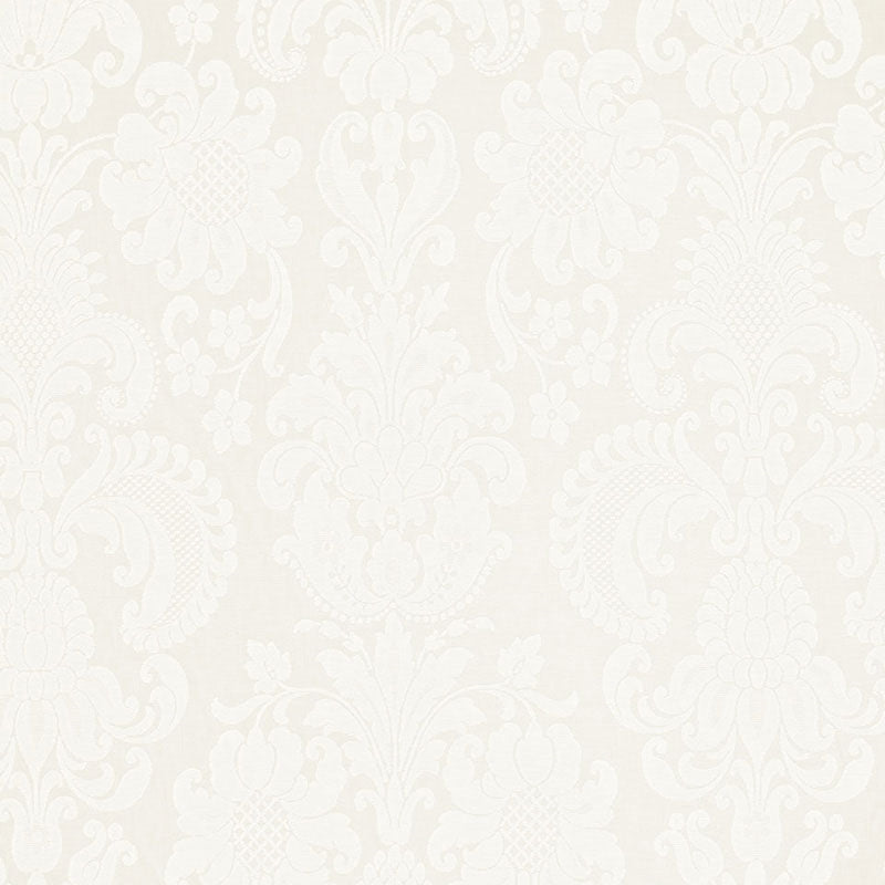 Purchase sample of 66370 Kirkmicha Jacquard Madras, Ivory by Schumacher Fabric