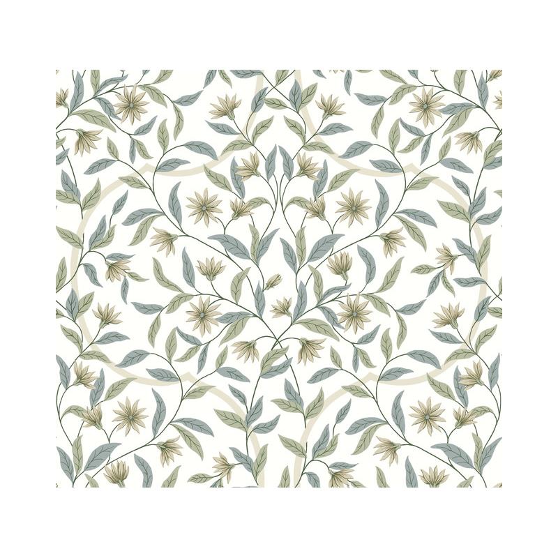 Sample GO8253 Jasmine Eucalyptus, Greenhouse by York Wallpaper