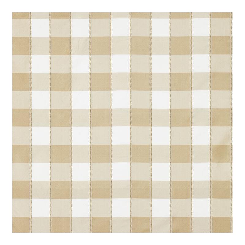 Sample 27024-002 Chelsea Check, Flax by Scalamandre Fabric (SC 000227024)