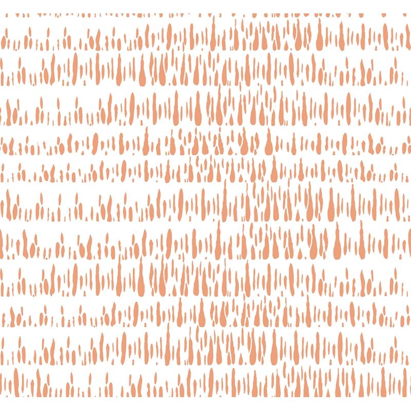 Sample LW51806 Living with Art, Brush Marks Orangesicle Seabrook Wallpaper