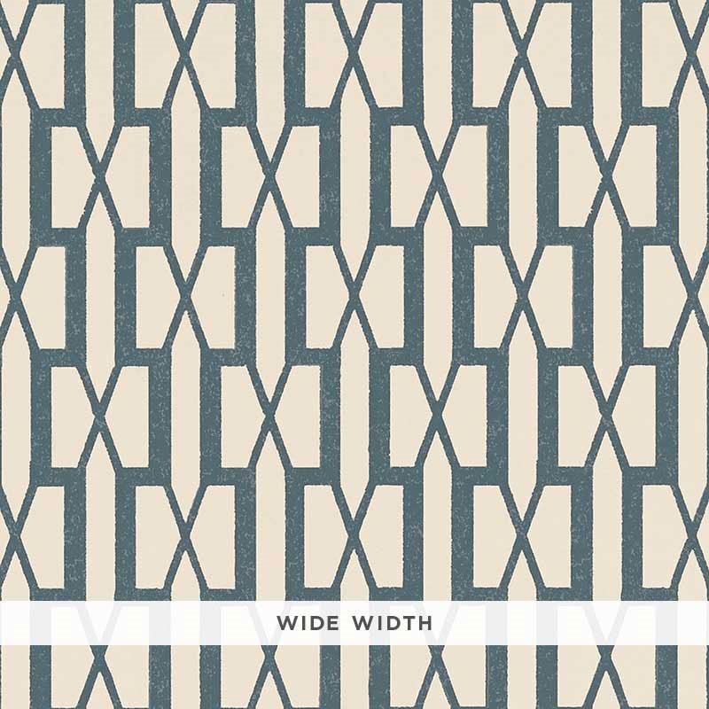 Search 5007995 Belvedere Peacock Blue Schumacher Wallpaper