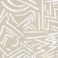 Sample AP204-0 Lascaux, White On Oatmeal by Quadrille Wallpaper