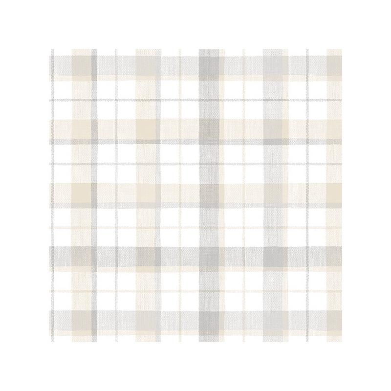 Sample CK36627 Creative Kitchens Linen Plaid  Norwall Wallpaper