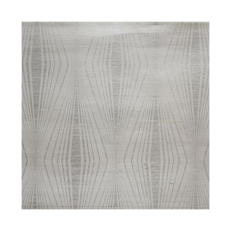 Sample - DL2930 Natural Splendor, Radiant  color Silver/White, Grasscloth by Candice Olson Wallpaper