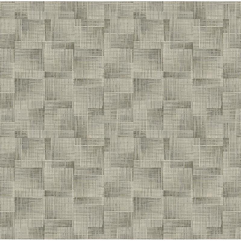 Sample 2972-86157 Loom, Ting Light Grey Lattice Wallpaper by A-Street Prints Wallpaper