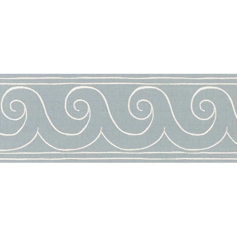 70751 | Greek Waves Trim, Sky - Schumacher Fabric
