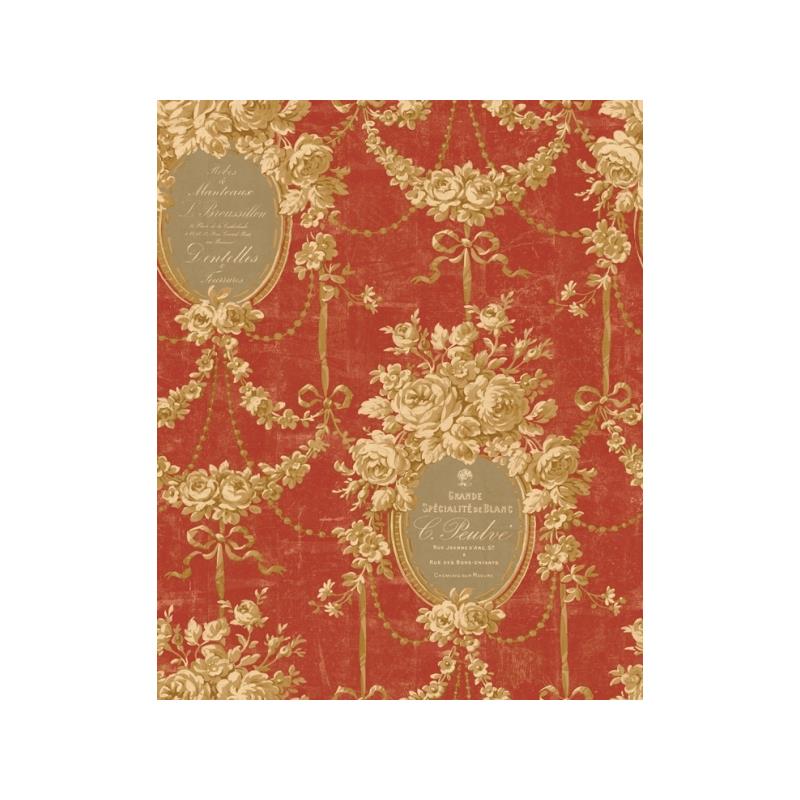 Sample HE50011 Heritage, Floral by Seabrook Wallpaper