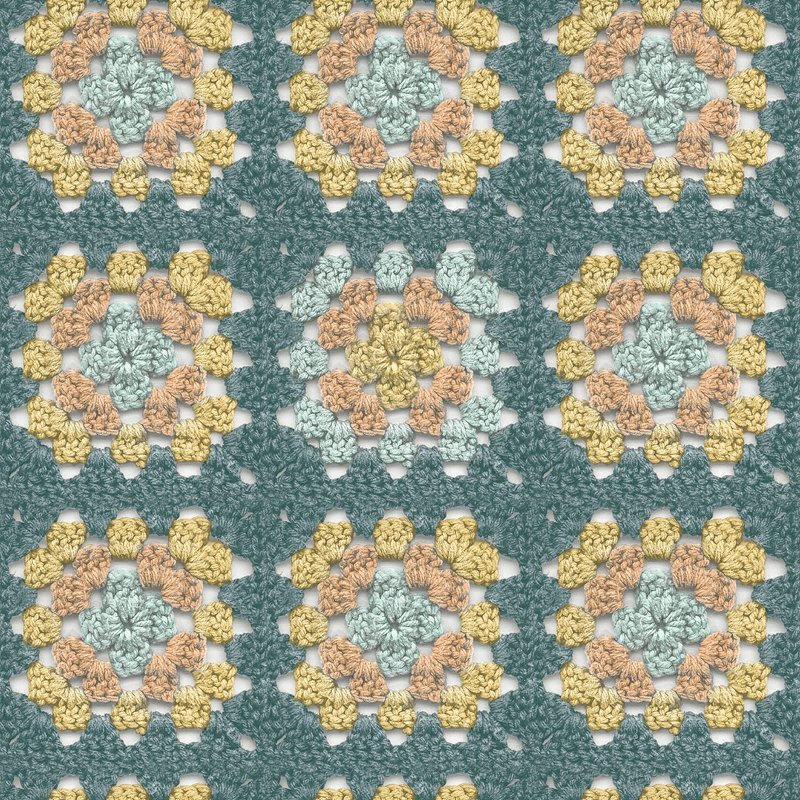 Save 3124-13862 Thoreau Maud Teal Crochet Geometric Wallpaper Teal by Chesapeake Wallpaper