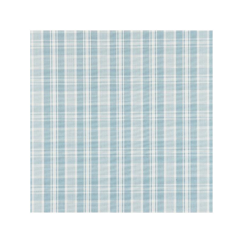 Sample 27122-004 Preston Cotton Plaid, Sky - Scalamandre Fabric (SC 000427122)