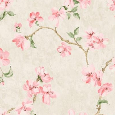 Select FF50001 Fairfield Oranges Floral by Seabrook Wallpaper