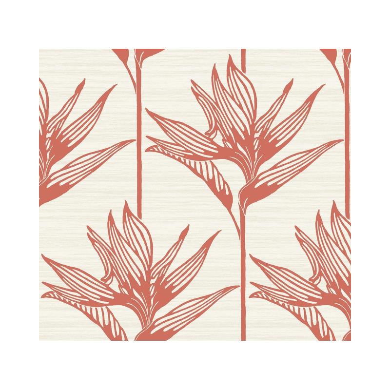 Sample TC2676 Tropics Resource Library, Bird Of Paradise Coral York Wallpaper