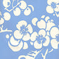 Sample 3015-30AWP Hawthorne Reverse, French Blue on Almost White by Quadrille Wallpaper
