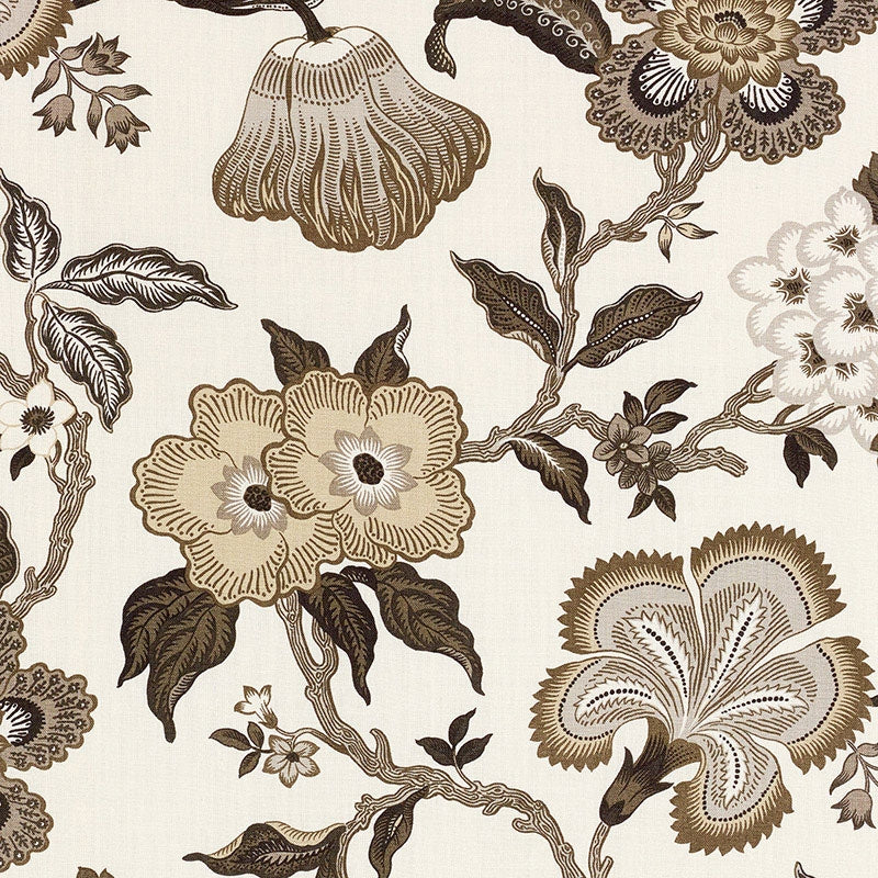 Purchase sample of 174033 Hothouse Flowers, Dusk by Schumacher Fabric