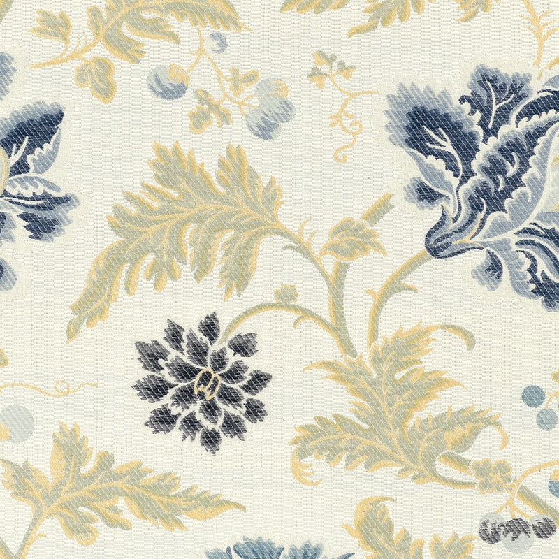 Purchase sample of 62193 Lampasso Flori, Delft by Schumacher Fabric