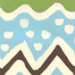 Sample AP103-21 Cap Ferrat, Turquoise Brown and Jungle Green by Quadrille Wallpaper