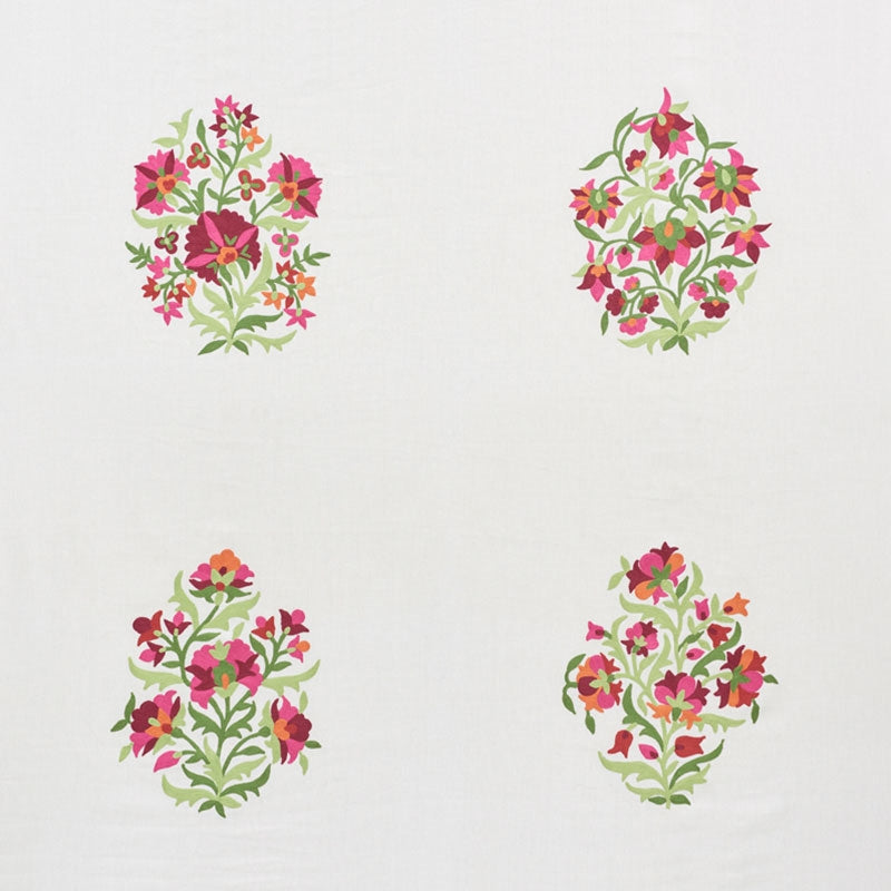 Purchase sample of 75741 Antalya Medallion Embroidery, Garnet by Schumacher Fabric
