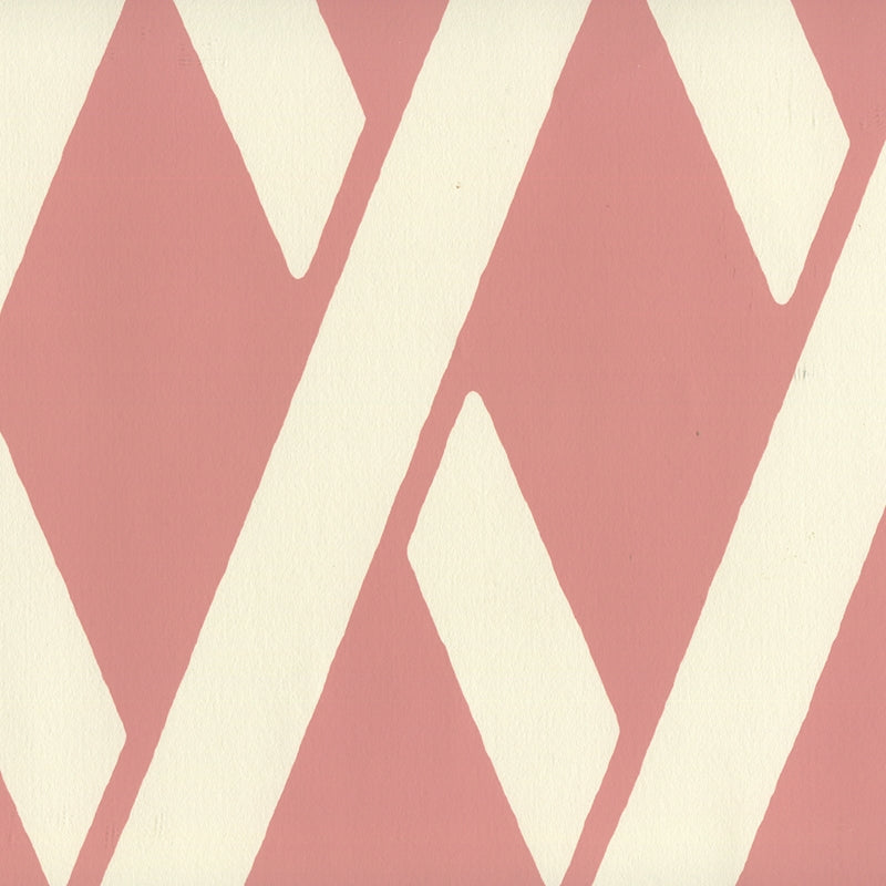 Sample CP1050W-01 Montecito Bamboo, Soft Pink On Off White by Quadrille Wallpaper