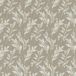 View F1440/03 Eternal Linen Botanical by Clarke And Clarke Fabric